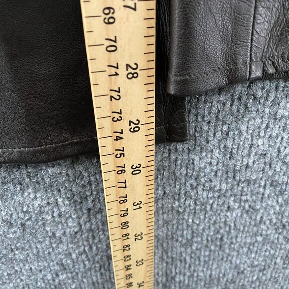 Cache Leather Pants Womens 2 Brown High Rise Bootcut Farm Ranch Western Casual - Picture 10 of 11